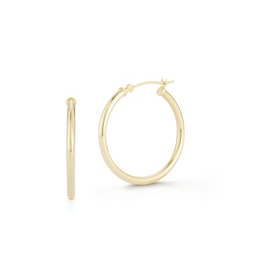 14kt Gold Classic Hoops - 25mm