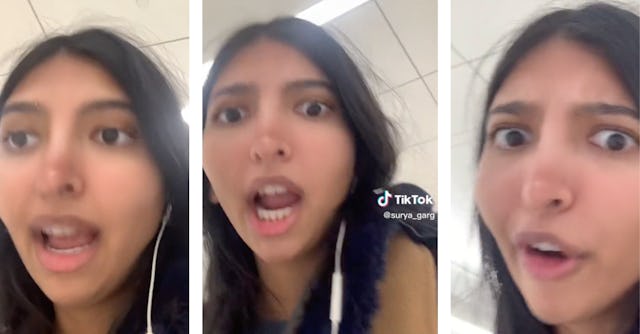 Surya Garg expressed her frustrations on TikTok shared that she was asked to swap seats on a plane s...