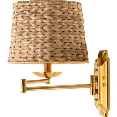 Mendocino Rattan Wall Sconce Lamp