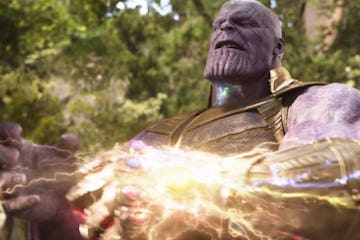 Thanos after using the infinity gauntlet