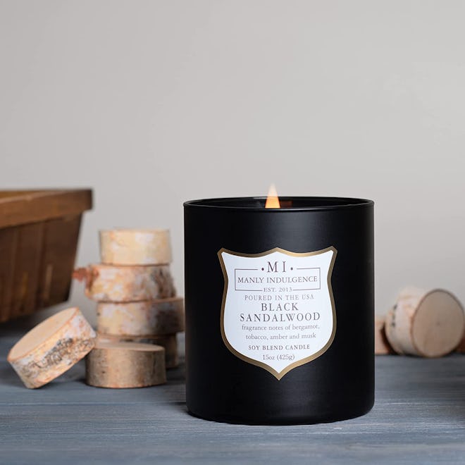 Manly Indulgence Black Sandalwood Candle, 15 Oz.