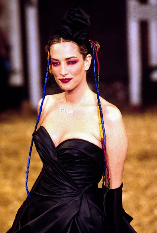 Fuchsia eyeshadow at Betsey Johnson in 1995.