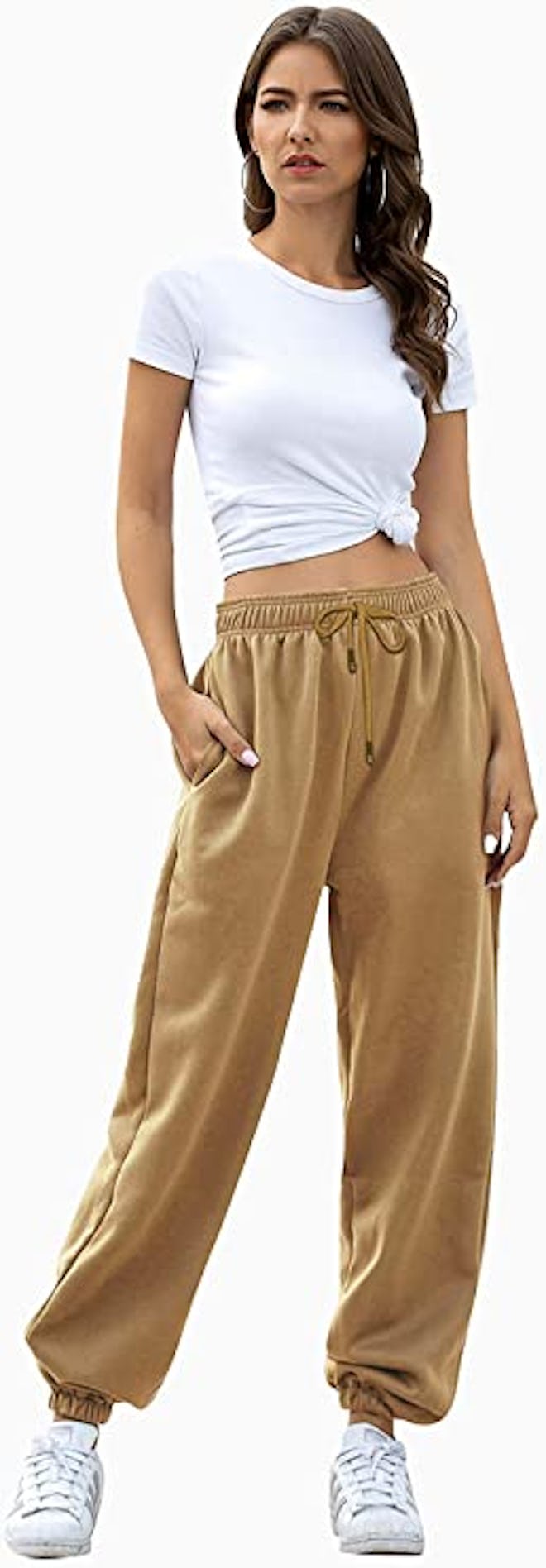 VINMEN Cinch Bottom Sweatpants With Pockets