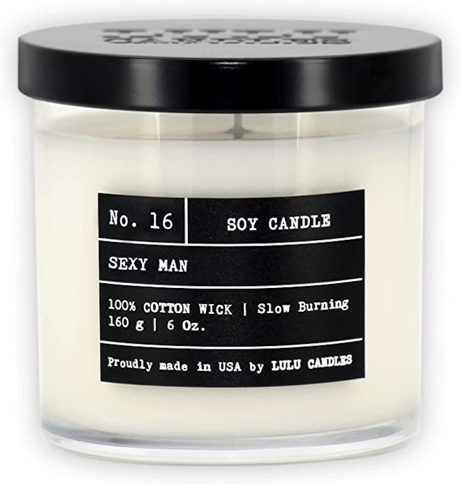 Lulu Candles Sexy Man Soy Jar Candle, 6 Oz.