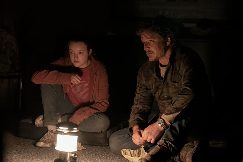 Bella Ramsey as Ellie and Pedro Pascal as Joel in 'The Last of Us' Episode 5, via HBO's press site