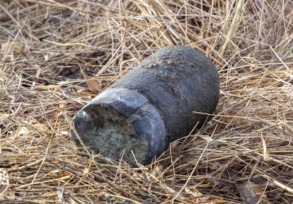 This artillery shell was found within the Little Round Top rehabilitation project area on February 8...