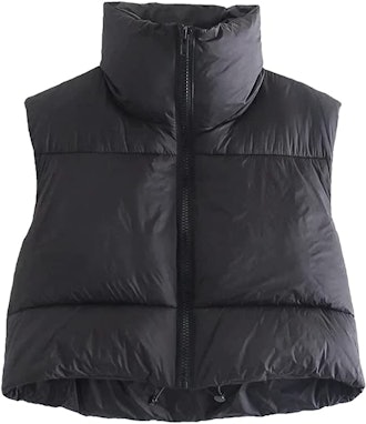 Lightweight Crop Puffer Vest