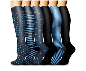 Bluemaple Copper Compression Socks (6-Pack)