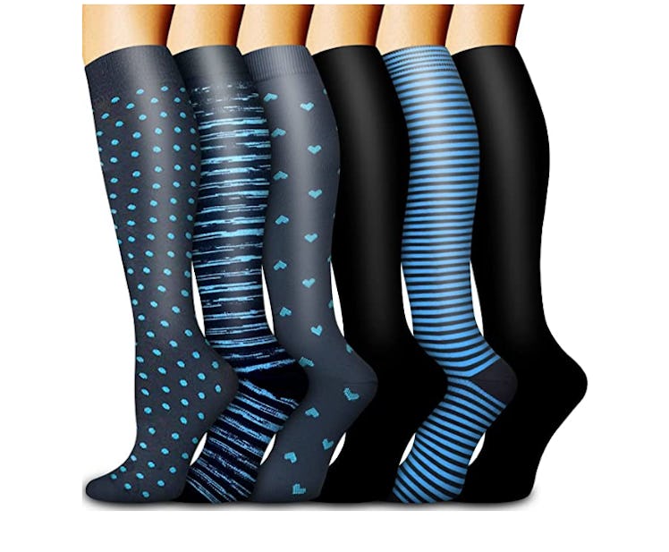 Bluemaple Copper Compression Socks (6-Pack)