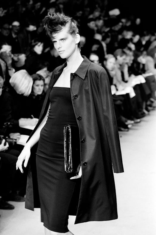 A fauxhawk updo at Michael Kors' 1996 runway show.