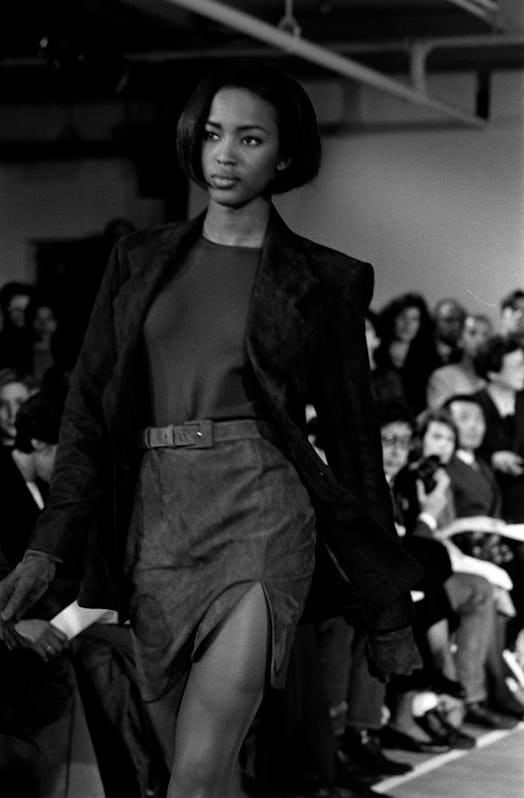 A power bob spotted at Michael Kors' 1990 runway show.