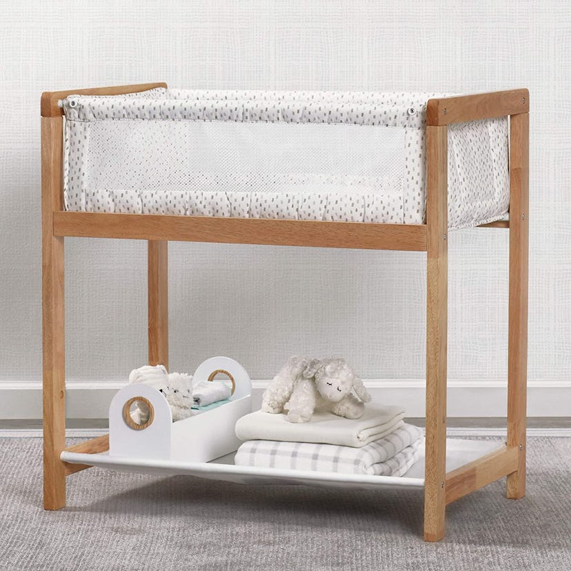 Delta Children Classic Wood Bedside Bassinet Sleeper