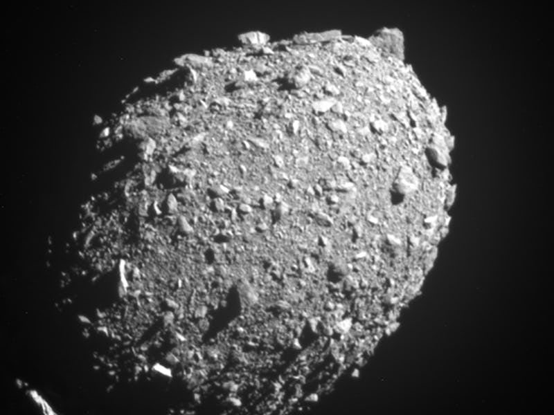 an asteroid that is covered with rocks of varying sizes