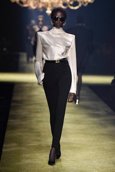YSL Belt Outfit in 2023  Black belt outfit, Ysl belt, Fashion outfits
