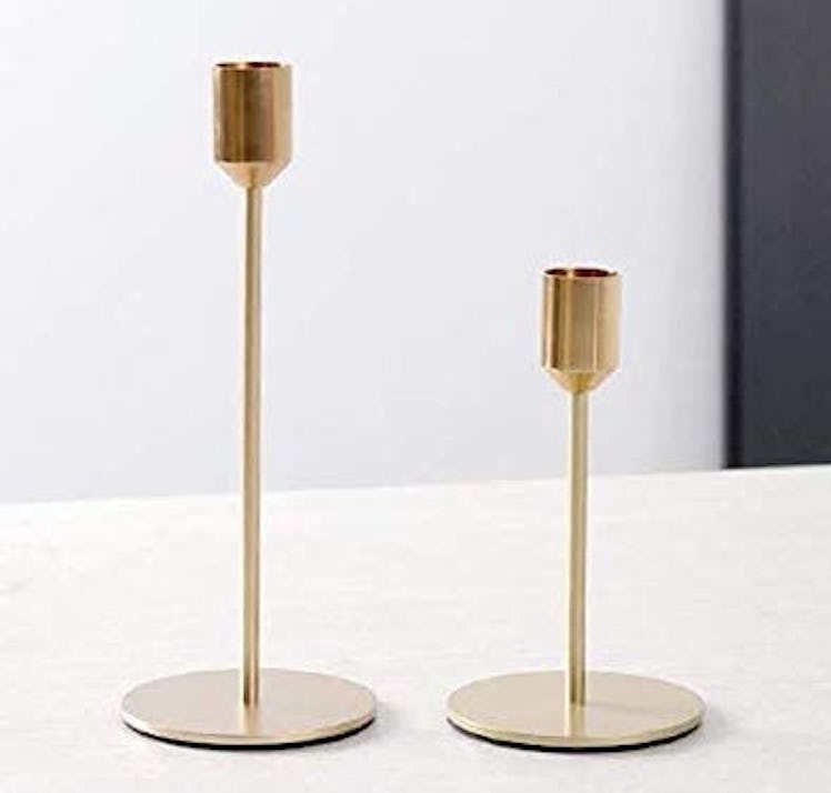 BWRMHME Modern Candlestick Holders (Set of 2)