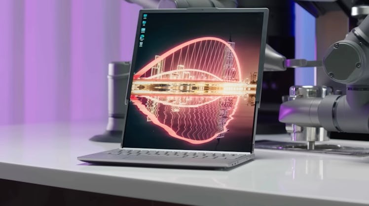 Lenovo's rollable laptop concept