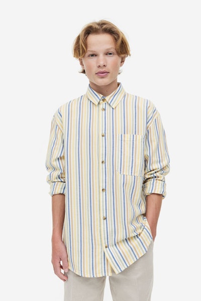 Boys' striped shirt, a subtle and stylish choice for your kids easter outfits 2023