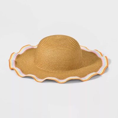 A floppy straw hat, perfect to pair with kids easter outfits 2023