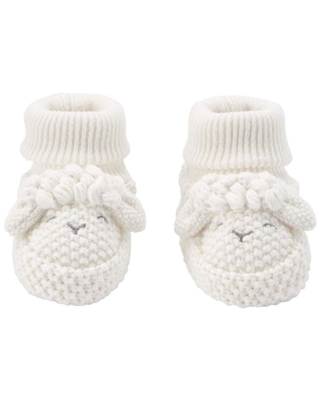 Baby Lamb Crochet Booties