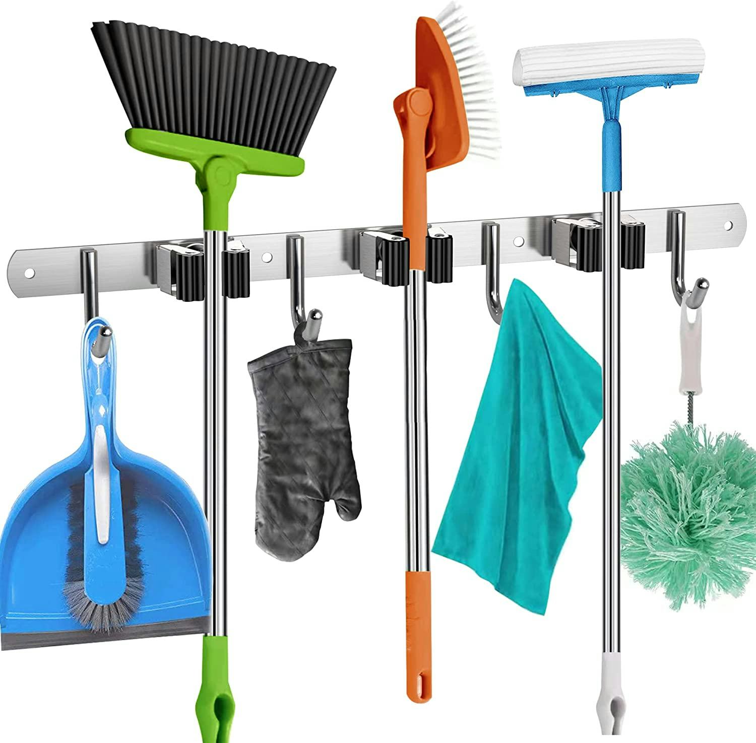 Homely Center Wall Mop &amp; Broom Holder