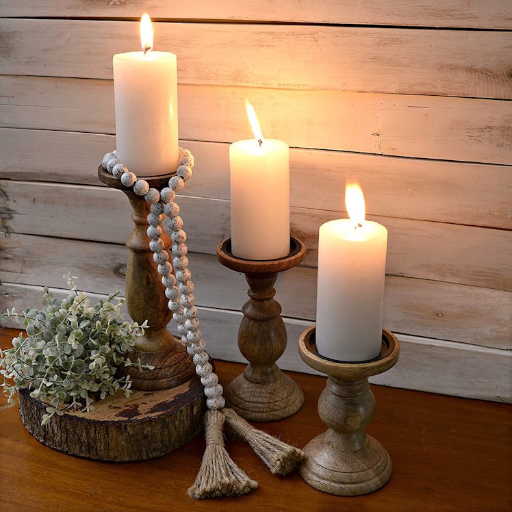 MAINEVENT Pillar Candle Holders (Set of 3)
