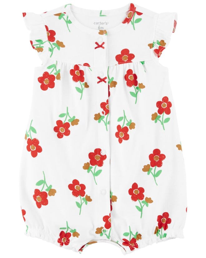 Floral Snap-Up Romper