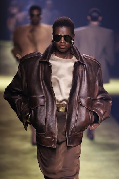 Ysl leather jackets Clearance