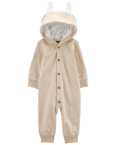 Bunny jumpsuit, a cute option when considering kids easter outfits 2023