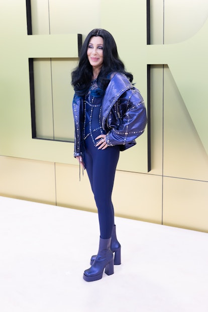 Cher at the Versace Fall-Winter 2023 Fashion Show held at Pacific Design Center on March 9, 2023