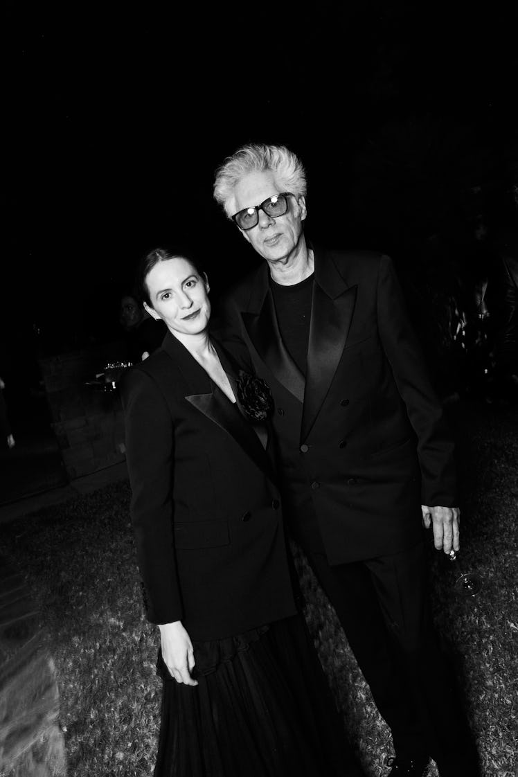 Sara Moonves and Jim Jarmusch