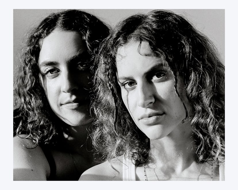 A black and white portrait of Tommy Lefroy, indie duo Tessa and Wynter