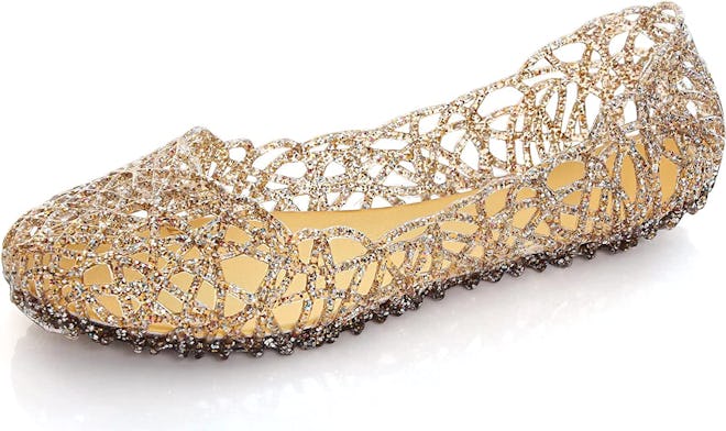 Stunner Jelly Crystal Ballet Flats