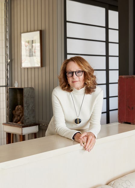 Hammer Museum director Ann Philbin at home, wearing her own clothing and accessories. 