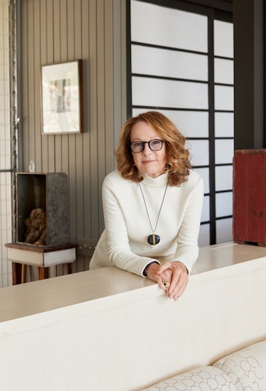 Hammer Museum director Ann Philbin at home, wearing her own clothing and accessories. 
