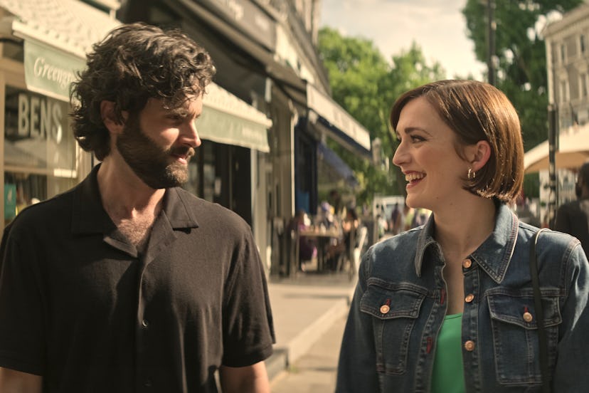 Penn Badgley and Charlotte Ritchie