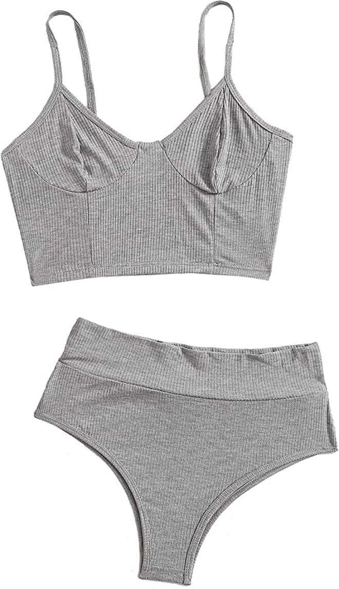 SweatyRocks Longline Bra & Underwear
