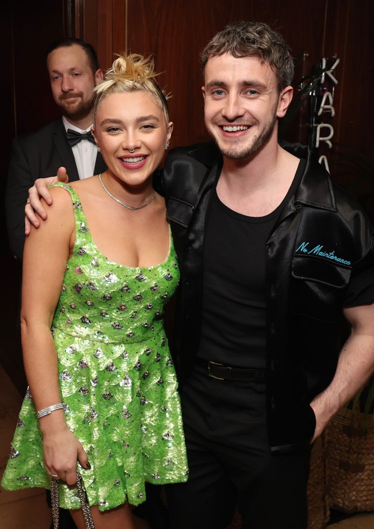 Florence Pugh and Paul Mescal attend the The CAA Pre-Oscar Party at Sunset Tower Hotel on March 10, ...