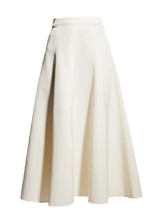 Paneled Midi Slip Skirt