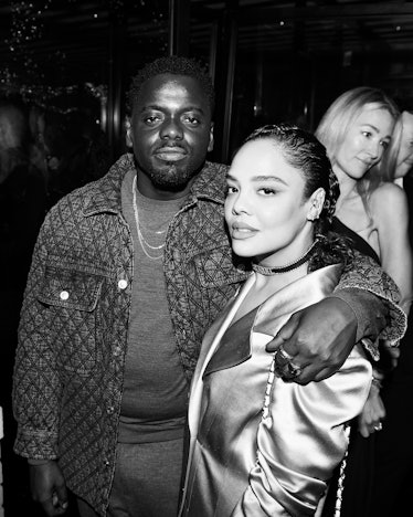 daniel kaluuya and tessa thompson at Chanel and Charles Finch’s pre-Oscar awards dinner at the Polo ...