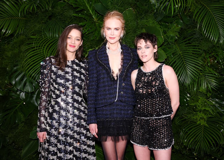 Marion Cotillard, Nicole Kidman, and Kristen Stewart at Chanel and Charles Finch’s pre-Oscar awards ...