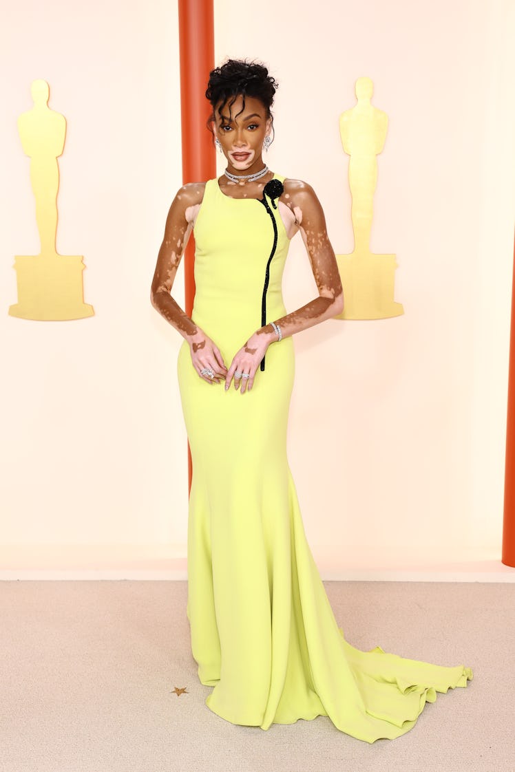 Winnie Harlow attends the 95th Annual Academy Awards on March 12, 2023 in Hollywood, California