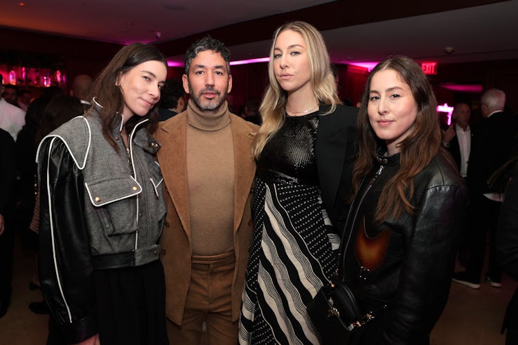 Danielle Haim, Alex Mebed, Este Haim, and Alana Haim at the CAA Pre-Oscar Party on March 10.