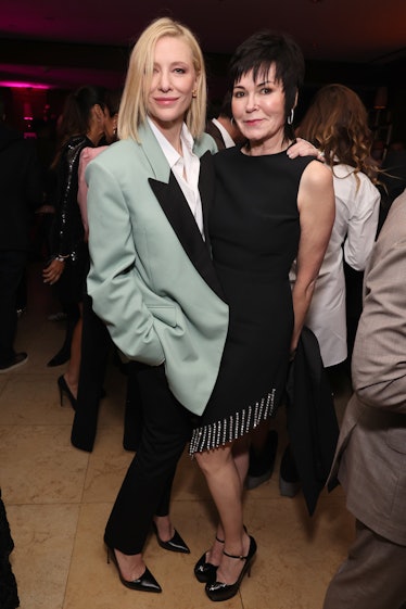 Cate Blanchett and Hylda Queally attend the The CAA Pre-Oscar Party at Sunset Tower Hotel on March 1...