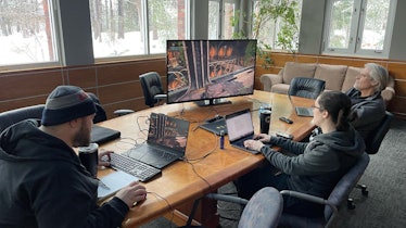 A recent playtest of Firmament in December 2022 at Cyan headquarters.