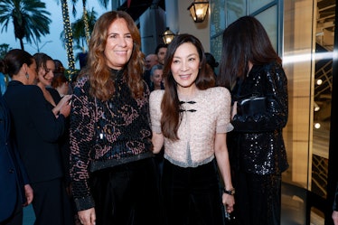 roberta armani and michelle yeoh at Giorgio Armani’s cocktail party honoring Michelle Yeoh on March ...