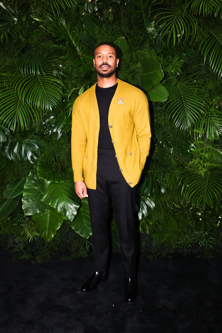 Michael B. Jordan at Chanel and Charles Finch’s pre-Oscar awards dinner at the Polo Lounge in Beverl...
