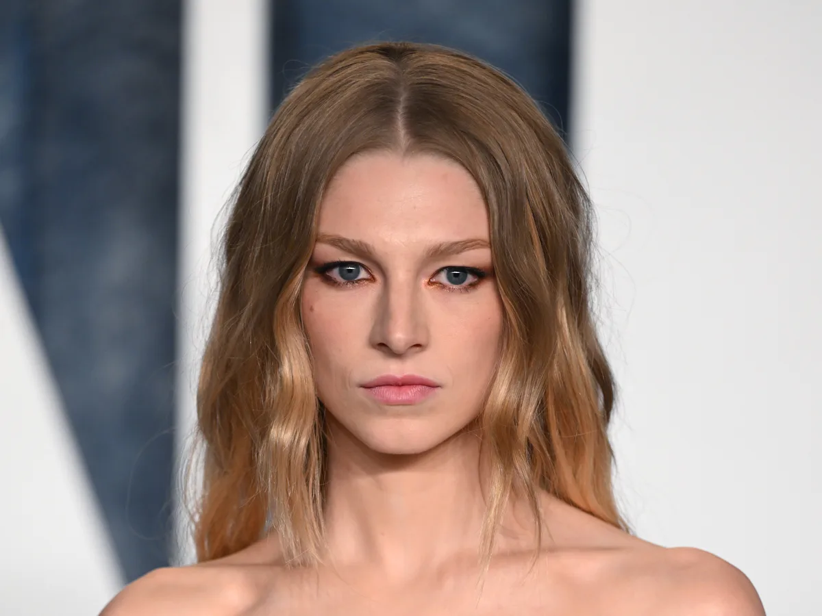 hunter schafer feather dress designer Hunter Schafer Feather Dress