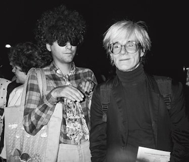 Michael Musto parties with Andy Warhol.