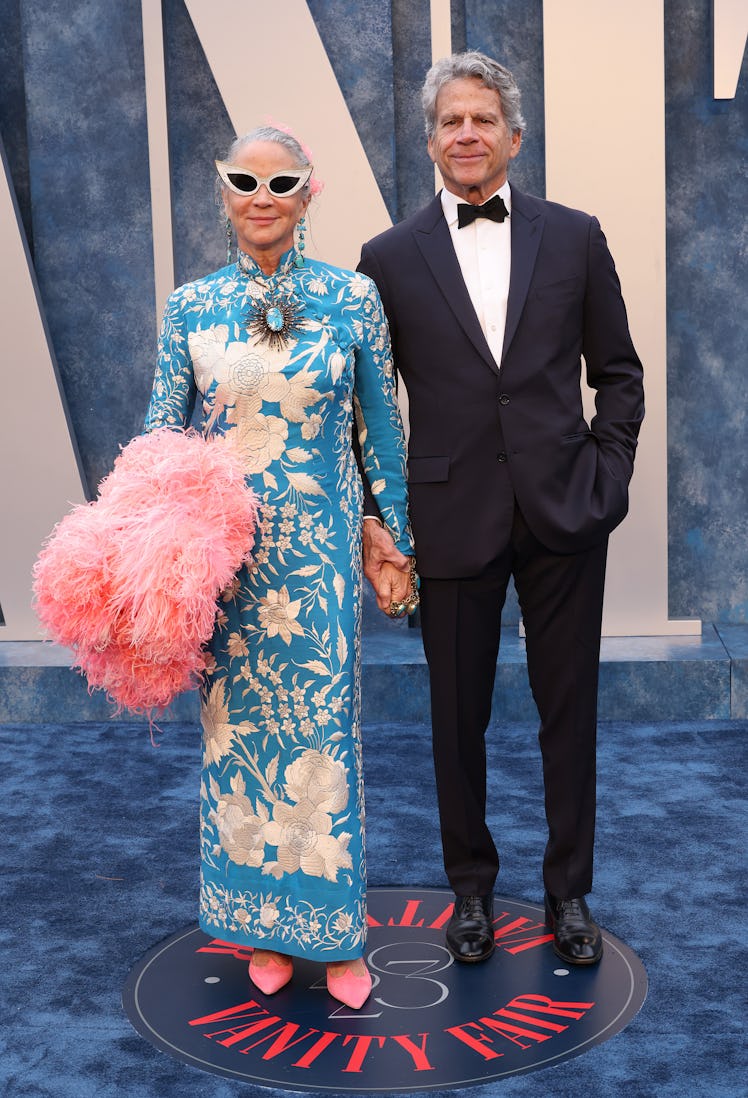 Lisa Eisner and Eric Eisner attend the 2023 Vanity Fair Oscar Party Hosted By Radhika Jones at Walli...