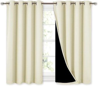 NICETOWN Bedroom Full Blackout Curtain Panels (Set of 2)
